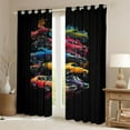 thumbnail image 2 of Castle Fairy Teens Fast Car Blackout Curtains Set of 2 (52x84 Each),Extreme Sport Window Curtains,Car Theme Curtains and Drapes,Breathable Home Decor, 2 of 6
