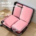 thumbnail image 2 of 5-Piece Travel Packing Cube Set for Women – Cosmetic, Toiletry & Shoe Organizer with Hanging Hook – Space-Saving Luggage Bags for Travel Pink, 2 of 6