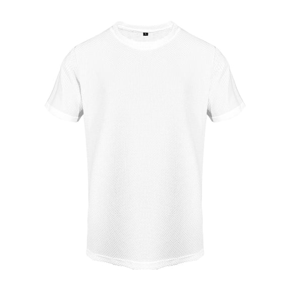 Breeze Shirts for Men Short Sleeve Summer Quick Dry Casual Crew Neck Shirt Wear Breeze Athletic Shirt Textured Tshirts