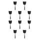 thumbnail image 1 of Kearding Reemplazo de matamoscas de acero inoxidable, antideslizante, portátil, ergonómico, 12cm, PE, PVC, para restaurante, matamoscas, negro Negro 10Conjunto, 1 of 6