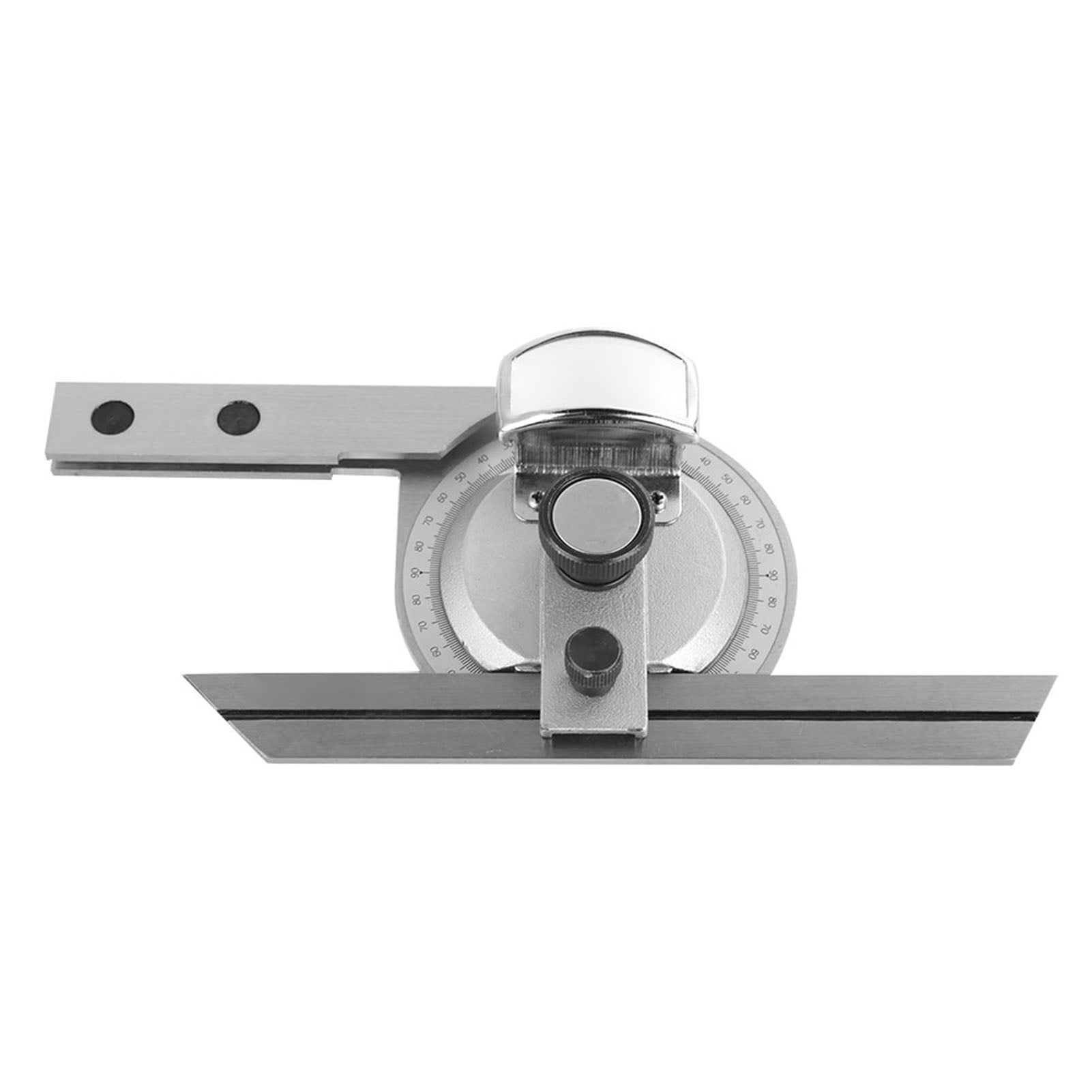 360 Degree Bevel Protractor, Carbon Steel Measuring Tool Universal for Internal Angle Measurement External