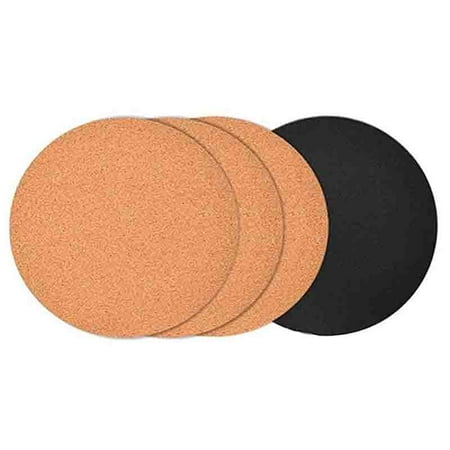 

4Pcs 12 Inch Cork Coaster Round Cork Stopper and Plastic Flower Pot for for DIY Craft Supplies