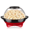 thumbnail image 1 of Electric Hot Oil Stirring Popcorn Maker,800W Popcorn Popper Machine with Measuring Cups and Large Lid, 6 Quart, Red, 342913cm, RH-906, 1 of 5