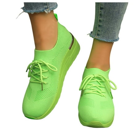 

DVKOVI Nonslip Work Shoes Women Leisure Summer Sport Shoes Running Shoes Breathable Fashion for Student and Teenagers Mesh Shoes Sneakers for Women Light Green 41