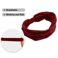 thumbnail image 5 of Unique Bargains Headbands Cotton Sweatbands Stretchy Moisture Wicking Headband for Sports for Women Red 1 PCS, 5 of 6