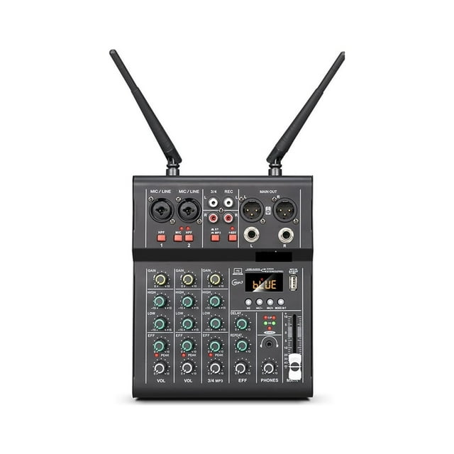 4 Channel Sound Mixer, DJ Mixing For Party Computer Studio Recording ,Smart Fader