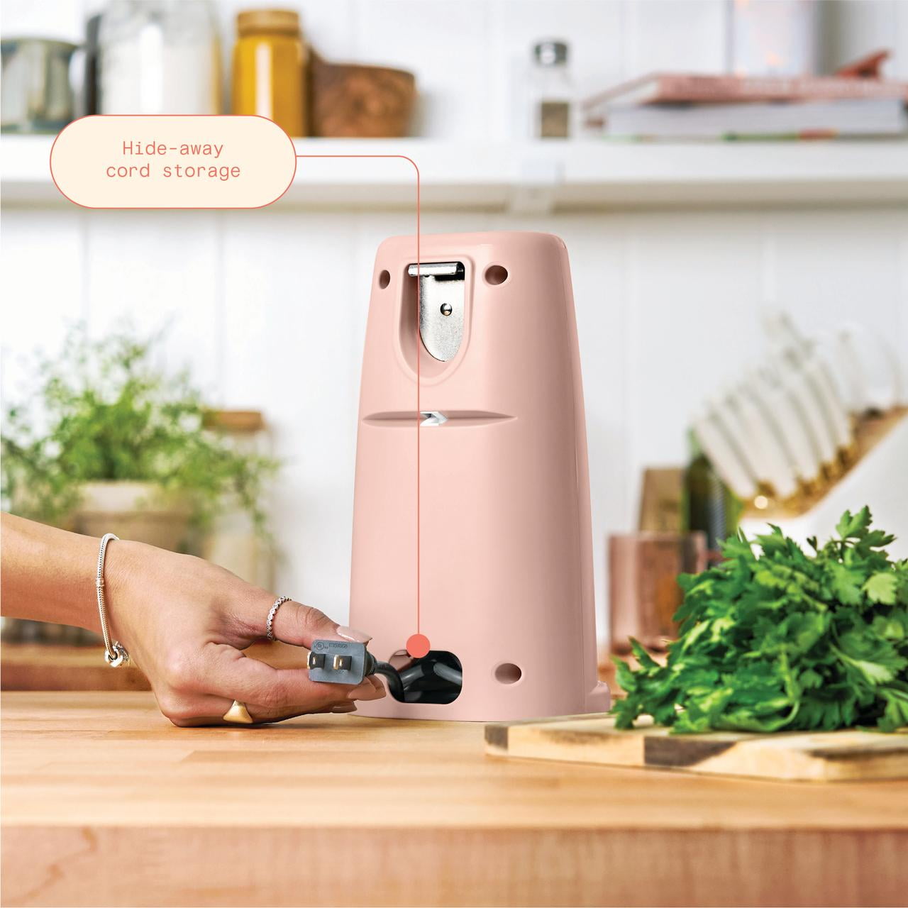 Beautiful Easy-Prep Electric Can Opener, Rose by Drew Barrymore