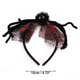 thumbnail image 3 of Accesorios Únicos 1 Pc Diadema de Patrón de Telaraña para Halloween 4.72" Diámetro Negro Rojo, 3 of 6