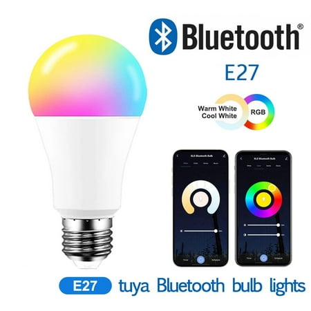 

WiFi Smart Bulb Compatible With Alexa And Google Home Assistant Voice Control RGBCW Dimming Color 9W 806LM A19 Bulb