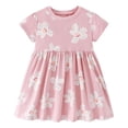 thumbnail image 2 of WEAIXIMIUNG Pureborn Robe pour Bébé et Tout-Petit Fille Manches Courtes et Longues Coton Tenue de Jeu Robes 120, 2 of 7