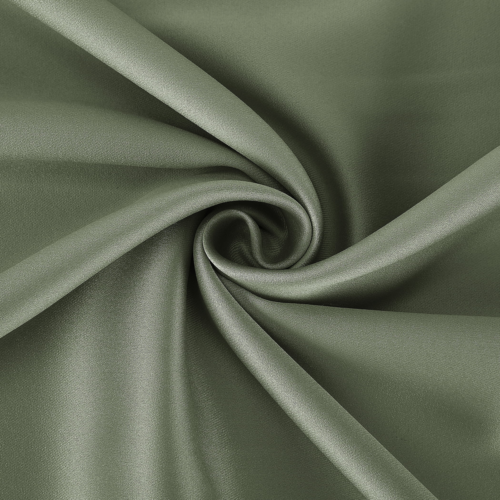 Sun Zero Aria 2-pack Magnetic Closure Theater Grade 100% Blackout Back Tab/Rod Pocket Curtain Panel Pair, 52"W x 96"L, Sage Green