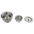thumbnail image 4 of Salon Shampoo Bowl Backwash Sink Hair Strainer Deep Waste Basket + Pipe Hose, 4 of 5