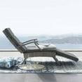 thumbnail image 2 of Modway Envisage Patio Wicker Rattan Lounge Chair in Light Gray and Charcoal, 2 of 10