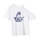 thumbnail image 5 of Camiseta de mujer de verano casual de moda para mujer con cuello redondo para regalo de calle SG, 5 of 7