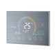 Thermostat d'Ambiance Programmable Intelligent WiFi Thermostat d'Ambiance Programmable Électrique Rétro-Éclairé LCD; Contrôleur de Chauffage BHT-8000-GALW, Argent – image 3 sur 8
