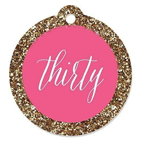 Chic 30th Birthday - Party Favor Tags (Set of 20)
