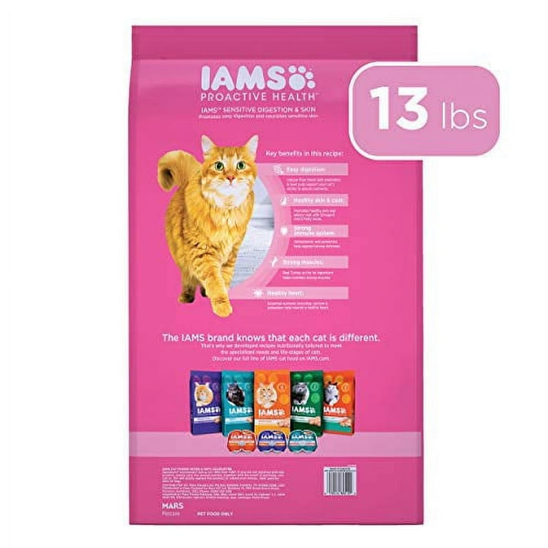 IAMS Proactive Health Turkey Dry Cat Food 13 lb Bag Walmart