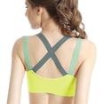 thumbnail image 3 of yillto Women Sport Bra Workout Gym Activewear Bras Strappy Cropped Padded Seamless Exercise Running Bras, 3 of 3