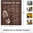 thumbnail image 4 of LHSHID Bonus Dad Gifts Step Dad Gifts from Daughter Son to Our Bonus Dad Gift Throw Blanket Bonus Dad Birthday Gift Ideas Stepped Up Dad Father Gifts Best Step Dad Ever Gifts 40"x50", 4 of 7
