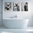 thumbnail image 3 of Funny Bathroom Canvas Wall Art Goldendoodle Reading Newspaper Poodle on Toilet Bathroom Pictures Wall Decor Dog Bathroom Prints Posters Artwork Restroom Toilet Wall Decoration(Framed canvas), 3 of 6