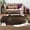 LE1-34 Purple Brown, variant on Noahas Faux Fur Cowhide Rug Black and Grey 100% Polyester Rug 5.2 x 6.2 Feet, Soft, Durable