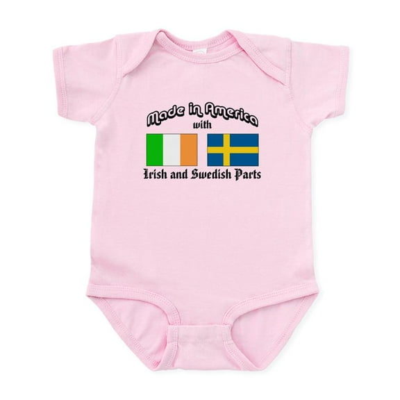CafePress - Irish Swedish Infant Bodysuit - Baby Light Bodysuit, Size Newborn - 24 Months