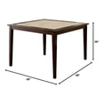 thumbnail image 5 of Furniture of America Weese Wood Square Counter Height Table in Dark Walnut, 5 of 5