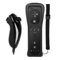 thumbnail image 1 of Wii Controller With Nunchuck Remote Motion Plus Black, Built-In 2 In 1 Motion Nunchuck Controller With Silicone Cover Compatible With Nintendo Wii And Wii U & Pc (Need Adapter) (Black New), 1 of 7