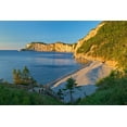thumbnail image 2 of Jaynes Gallery 24x17 Black Ornate Wood Framed with Double Matting Museum Art Print Titled - Canada-Quebec-Forillon National Park Limestone cliffs along bay, 2 of 4