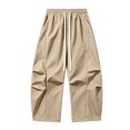 thumbnail image 3 of Landzoo Teen Girls Athletic Cargo Pants Wide Leg With Pockets And Drawstring Fall Casual Kid Girls Baggy Trousers, 3 of 6