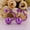 D: Metallic Purple, variant on 2 Pairs Metallic Color Acrylic Round Double Sided Ear Stud Front Back Earrings-H: Metallic Sky Blue