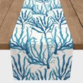 thumbnail image 3 of Creative Products Sky Blue Sea Coral 16x90 Poly Twill Table Runner, 3 of 3
