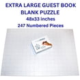 thumbnail image 2 of Extra Large Guest Book Blank Puzzle 48x33 inches, 247 Pieces - Ideal For Wedding Birthday Party Events, DIY Art Craft Projects, Guest Book Alternative, 2 of 7