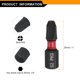 thumbnail image 2 of Uxcell 20pcs PH3 Punta de destornillador Phillips 1/4" Hex Shank 25mm/1" Longitud Magnética Bits de Cabeza Cruzada Hex S2 Acero Punta de destornillador para herramientas eléctricas de impacto, 2 of 7