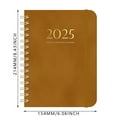 Tiuneo 2025 Leather Planner Black, Paper Material, Black, Notebook , 8.