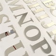 thumbnail image 4 of Bgsha Acrylic Mirror Wall Stickers 26 Alphabet English Letters DIY Decor Mural Silver, 4 of 9