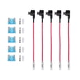 thumbnail image 1 of Unique Bargains 5 Set Universal Car Fuse Tap and Circuit Adapters 12V with 15A Low Profile Mini Blade Type Fuses, 1 of 8