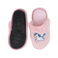 thumbnail image 4 of CTM Girl's Fuzzy Unicorn Slide Slippers, 4 of 6