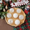 thumbnail image 3 of Hwkond Christmas Tree Decorations Clearance Hot Christmas Balls Indoor Outdoor Venue Decoration Gift Balls Christmas Tree Decoration Christmas Balls(White,2.76in), 3 of 5