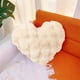 thumbnail image 5 of Almohada decorativa en forma de corazón - Cojín suave de terciopelo rosa para sofá y salón - 19,68x17,71 pulgadas, blanco/verde/rosa, 5 of 7