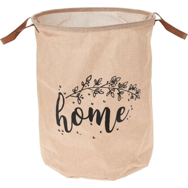 Wäschesack Ø 40xh50 cm, Aufbewahrungskorb, Textilsack für Schmutzwäsche zu Hause, 40 x 50 cm