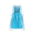 thumbnail image 2 of Disfraz De Reina De Hielo, Vestido De Malla Con Decoración De Lentejuelas Para Niña Con Capa De Patrón De Copos De Nieve, Trajes De Vestir Para Niños Para Navidad, Fiesta De Halloween, Actuación De Cu, 2 of 4