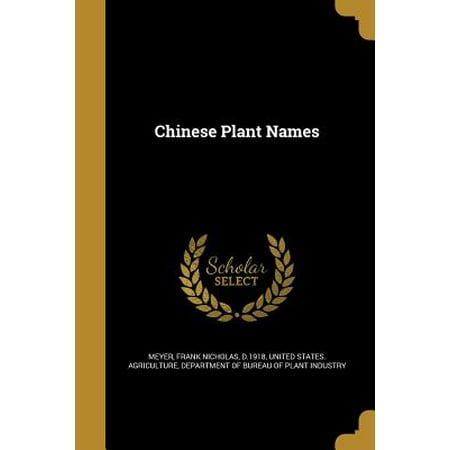 Chinese Plant Names