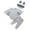 10-Grey, variant on Toddler Bat Bat Romper with Bat Hat Halloween Dress Up Party Photo 2T