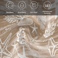 thumbnail image 6 of Brown Coastal Cloth Napkins, Summer Beach Nautical Starfish Coral Vintage Washable and Reusable Dinner Napkins Set of 4, Table Napkin for Kitchen Party Birthday Wedding Hotel Housewarming 20"x20", 6 of 9