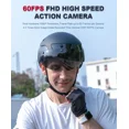 thumbnail image 3 of Casco de bicicleta con cámara integrada, visera de liberación rápida por punto magnético, luz trasera inteligente con señal de giro, llamada Bluetooth y juego, 3 of 4