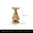 thumbnail image 2 of JWDX Candlestick, Christmas Tree Candle Holder Gold Medium, Christmas Table Decorations Candle Holder Holiday Merry Christmas Happy Holidays Party for Indoor Christmas Decorations, 2 of 2