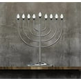 thumbnail image 6 of Zion Judaica Large Display Menorah Electric Hanukah Menorah Powered by USB Hanukkiah with LED Flame-Shaped Bulbs Chanukah Lights Minorah Hanukah Decor$$Home Decor, Kitchen, & Other, 6 of 6