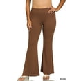 thumbnail image 3 of Zenana Regular and Plus Size Buttery Soft Banded High Waist Flared Leg Yoga Pants, 3 of 5