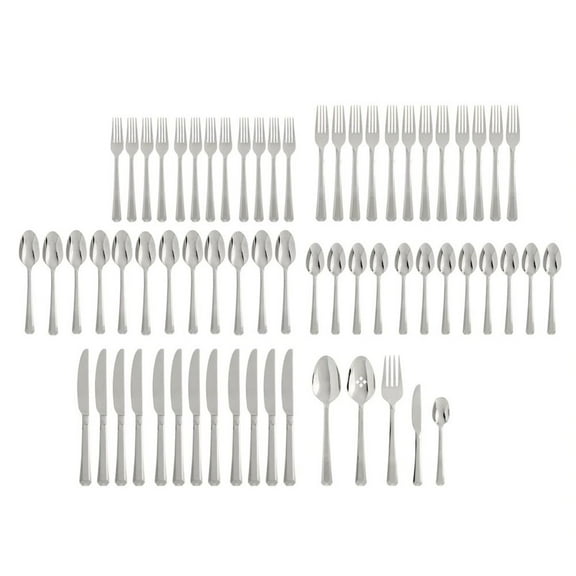Lenox Oneida Chroma 65-Piece Flatware Set, Stainless Steel
